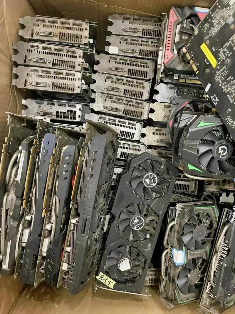 A detailed view of a customized mining rig specifically built for cryptocurrency